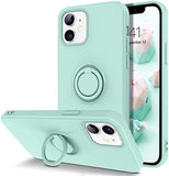 Phone Case For Huawei Y5P Y7P Y6P Y8P Y7A Y6S Y5 Y6 Y7 Y9 Y8S Y9A Y9S Prime 2019 2020 Liquid Silicagel With ring Bracket Cover