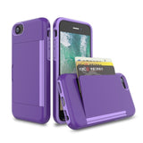 Candy Color Card Slots Case For iPhone SE 2020 6 6s 6plus 6+ 6s Plus 7 Case Flip Armor Cover for iPhone 6s+ 7 7plus 8plus Fundas