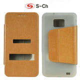 For Samsung Galaxy S2 SII i9100 Fashion PU Leather Flip Wallet Case,Stand Mobile Phone Case,Card Holder Cover Free Shipping
