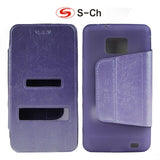 For Samsung Galaxy S2 SII i9100 Fashion PU Leather Flip Wallet Case,Stand Mobile Phone Case,Card Holder Cover Free Shipping