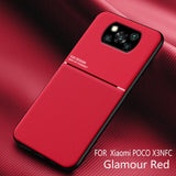 Matte Soft Silicone Case For Xiaomi Poco X3 NFC phone Case On POCOX3 X 3 Pocophone X3 Car Holder Magnet Back Cover Shell