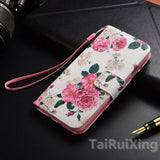 Fashion Love Heart PU Leather Flip Wallet Case For Huawei Honor 8 9 Lite 6C 6X 6A 7X 7S Y5 II P8 P9 P20 P10 Lite Y3 Y5 2017 Case