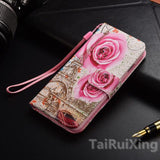 Fashion Love Heart PU Leather Flip Wallet Case For Huawei Honor 8 9 Lite 6C 6X 6A 7X 7S Y5 II P8 P9 P20 P10 Lite Y3 Y5 2017 Case