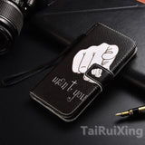 Fashion Love Heart PU Leather Flip Wallet Case For Huawei Honor 8 9 Lite 6C 6X 6A 7X 7S Y5 II P8 P9 P20 P10 Lite Y3 Y5 2017 Case