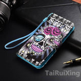 Fashion Love Heart PU Leather Flip Wallet Case For Huawei Honor 8 9 Lite 6C 6X 6A 7X 7S Y5 II P8 P9 P20 P10 Lite Y3 Y5 2017 Case