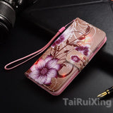 Fashion Love Heart PU Leather Flip Wallet Case For Huawei Honor 8 9 Lite 6C 6X 6A 7X 7S Y5 II P8 P9 P20 P10 Lite Y3 Y5 2017 Case