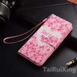 Fashion Love Heart PU Leather Flip Wallet Case For Huawei Honor 8 9 Lite 6C 6X 6A 7X 7S Y5 II P8 P9 P20 P10 Lite Y3 Y5 2017 Case