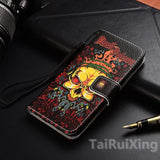 Fashion Love Heart PU Leather Flip Wallet Case For Huawei Honor 8 9 Lite 6C 6X 6A 7X 7S Y5 II P8 P9 P20 P10 Lite Y3 Y5 2017 Case