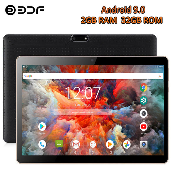 2022 New 10.1 Inch Android 9.0 Google Tablet Pc Quad Core 3G Network Dual SIM Cards 2GB RAM 32GB ROM WiFi Bluetooth GPS Tablets