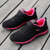 2022 Ladies Sneakers Light Breathable Flat Wear Resisted Anti-Slippery Basket Vulcanized Shoes Women Comfort Casual Shoes Velcro