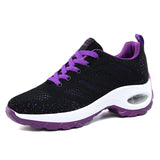 Women Running Shoes Breathable Sports Shoes Summer Outdoor Lightweight Air Cushion Women Sneakers Fashion Black Casual Sneakers