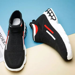 2022 Fashion Mesh Knitting Shoes Women Sneakers New Woven Slip-on Casual Breathable Spring Autumn Sneakers Women Non-slip Shoes