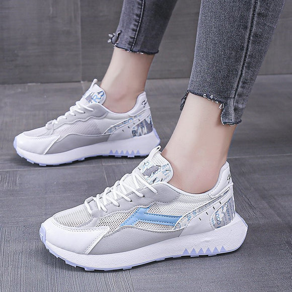 Women's Chunky Sneakers Fashion Women Platform Shoes Lace Up Breathable Sport Running Shoes Women Trainers Dad Shoes