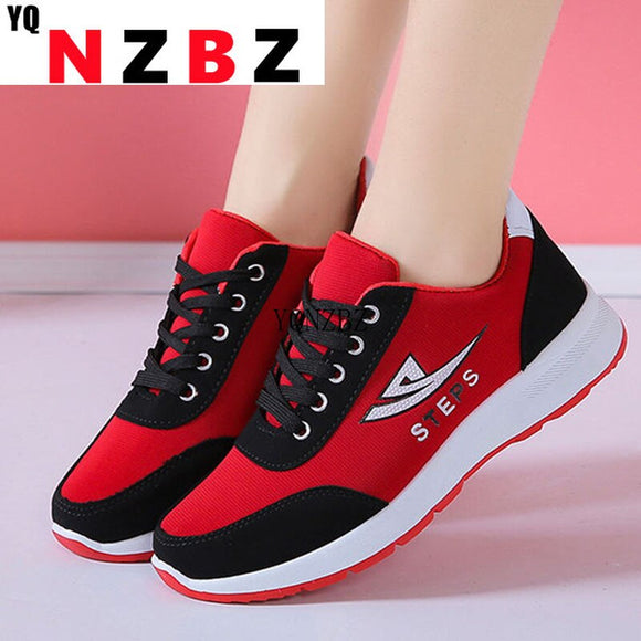 Women's Non-slip Sports Shoes Women New Thick Sole Running Casual Shoe Breathable Mesh Ladies Vulcanize Shoes Zapatillas Mujer