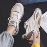 Women Running Shoes Sneakers 2021 New Autumn Fashion Lace Up Casual Platform Breathable Non Slip Women Sports Flats Basket Femme