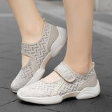 Women Casual Shoes 2021 Summer Mesh Flat Shoes Women Tenis Feminino Soft Breathable Sneakers Walking Shoes  Zapatillas Mujer 42