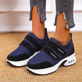 Thick Sole Design Women Mesh Sneaker Platform Wedge Heel Lace Up Height Increasing Fashion Casual Leisure Ladies Shoes Female