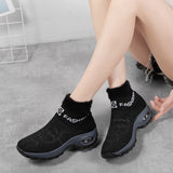 Sneakers Women Walking  Shoes Comfortable Outdoor Casual Shoes Air Cushion Increasing Height Wear-resisitant Botas