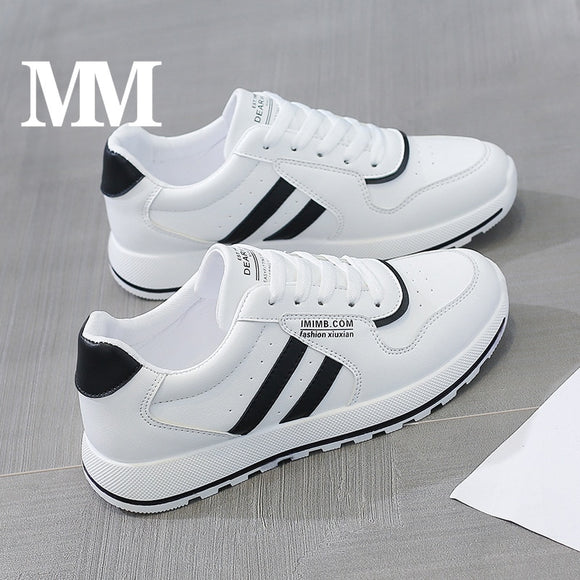 Women's Casual Flat Shoes Spring/Autumn Fashion Running White Shoes Woman Vulcanize Shoes Wear-Resistant Breathable Lace up