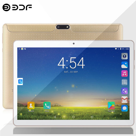 New 10.1 Inch Android Tablet Pc Android 9.0 Quad Core 3G Phone Call Dual SIM Google Play WiFi Bluetooth 2GB RAM 32GB ROM Tablets