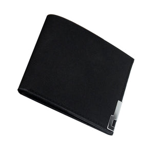 Men&#39;s Ultra-thin Slim Wallet Canvas Bifold Short Wallet Coin Change Pocket Purse Retro Business ID Credit Card Holder Money Bag