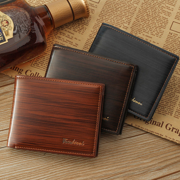 Men's leather luxury brand Business Wallet vintage Short Purse Male Clutch Wallet Multi Credit card 2022 Fashion Money Bag