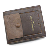 New Men&#39;s Short Retro Wallet Large-capacity Fashion Leisure Multi-card Men&#39;s Zipper Wallet