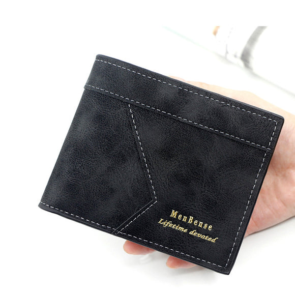 Men's Wallet Business ID Card Holders Purse Small Leather Card Wallets Short Bifold Wallet for Men Slim Purses Male Wallet