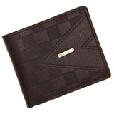 TANGYUE Men wallet for Man PU Leather Card Holder Purse Coin Luxury Money Clip Slim Short Men&#39;s Wallet Black and Brown