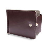 New Fashion Short Small Men&#39;s Leather Money Clip Wallet With Metal Clamp Mini Purse For Male Credit Card Cash Holder 4 Colors