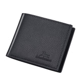 Men&#39;s Wallet Fashion Casual Two-fold Short Horizontal Pu Leather Solid Color Men&#39;s Open Coin Purse Luxury Brand Card Holder