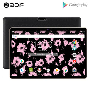 BDF 2022 Newest Tablet Pc 10 Inch Android 9.0 Tablet Quad Core 3G Phone Call 2GB/32GB WiFi Bluetooth Google Play Pro Tablet 10.1