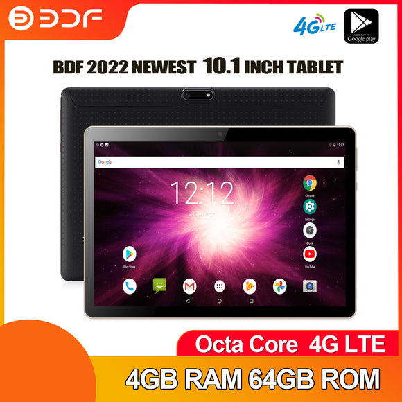 New 10.1 Inch Tablet Pc Android 9.0 Octa Core Google Play 3G Phone Call GPS WiFi Bluetooth 4GB RAM 64GB ROM 10 Inch Tablets