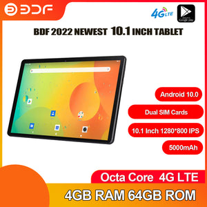 BDF 10.1 Inch 4G LTE Phone Call HiPad Pro Tablets Android 10.0 Octa Core 4GB/64GB Bluetooth WiFi GPS mipad Tab планшет Tablet Pc