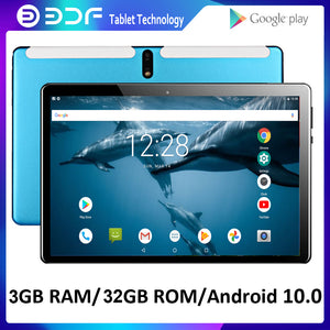 New 10.1 Inch Tablet Pc Android 10.0 Octa Core 3GB RAM 32GB ROM Tablets Google Play WiFi Bluetooth GPS Android 4G LTE 10 Inch