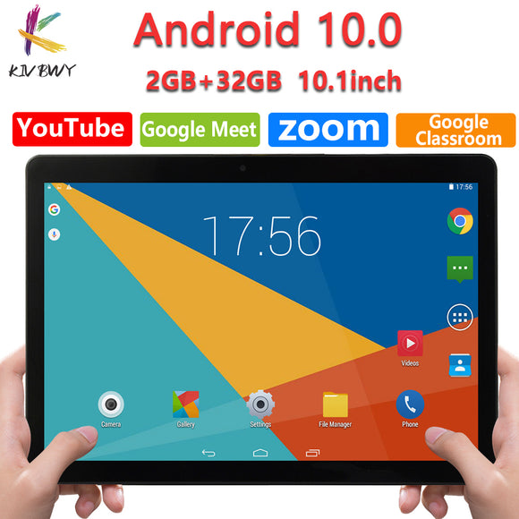 New Google Tablet Pc 10.1 Inch Android 10 Google Market 3G Phone Call 2GB RAM Tablets GPS WiFi Bluetooth Tempered Glass 10 inch