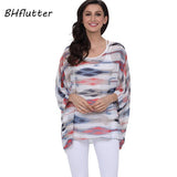 BHflutter New Style 2018 Women Blouses Plus Size Batwing Floral Print Summer Tops Tees Woman Casual Chiffon Blouse Shirt Blusas
