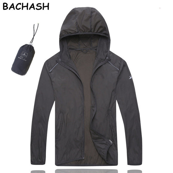 BACHASH 2018 Fashion Casual Thin Light Color Windbreaker Coat UV Sun Protection Clothing Lovers Size Sunscreen Windbreaker New
