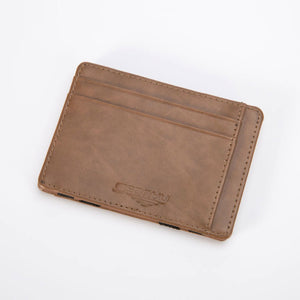 New Fashion Mini Men&#39;s leather magic wallet women Slim purse small credit card holder for man 5 colors