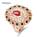 High Quality Crystal Ring Gold And Silver Color Women Rings Indian Jewelry Charms Party Holiday Gift