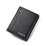 Business Card Holder For Men Wallet Male Purse Cuzdan Small Money Bag Top Quality Leather Wallets Thin Dollar Card Holder Purses