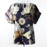 chiffon women blouses tribal print 2019 summer blusas body blouse Tops shirt style