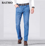Batmo 2019 new arrival high quality casual Straight elastic jeans men,men's slim pants ,skinny jeans men plus-size 28-40